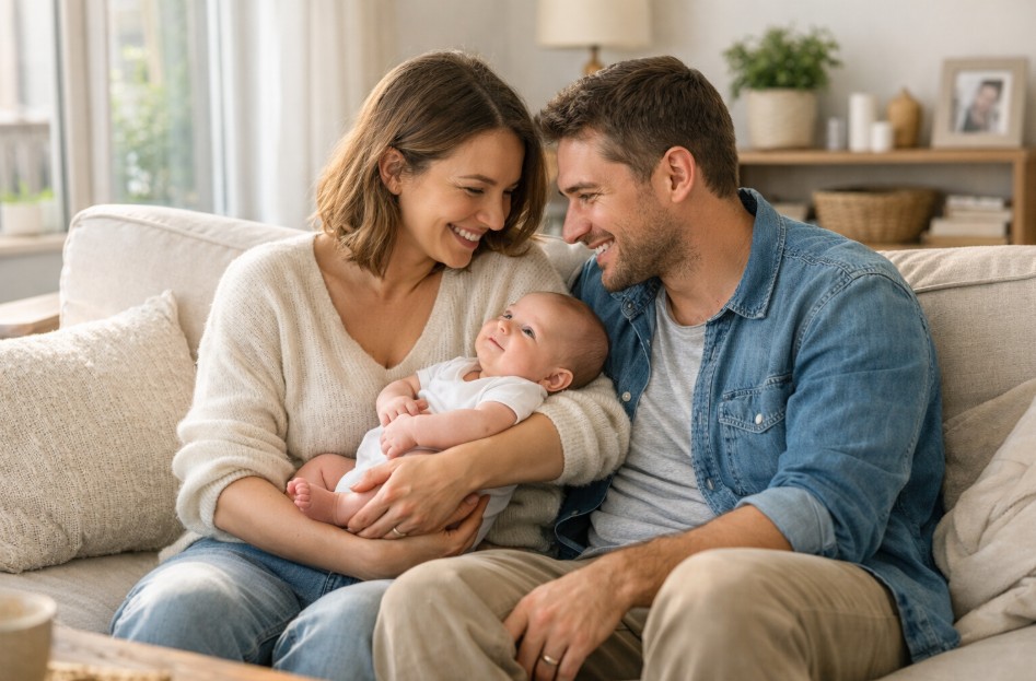 Quel est le meilleur moment pour faire des photos de famille avec un bébé ?